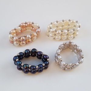 💋Double Strand Pearl Rings💫